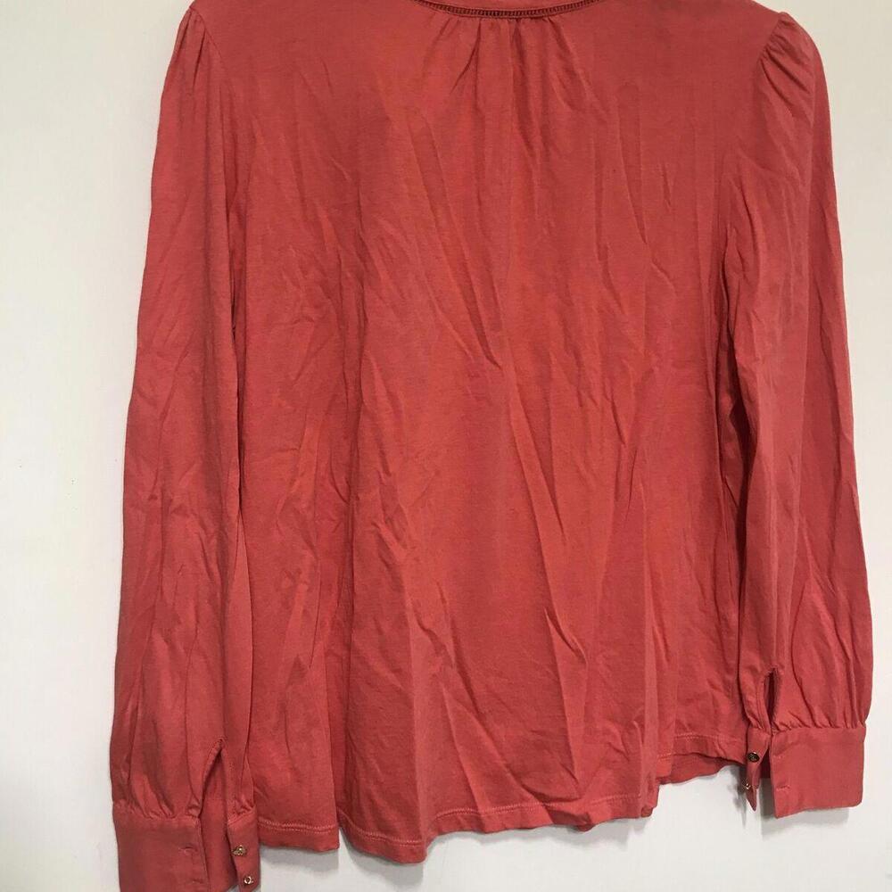 Lauren Ralph Lauren Women’s Tops Size L Orange Long Sleeve - Picture 6 of 7